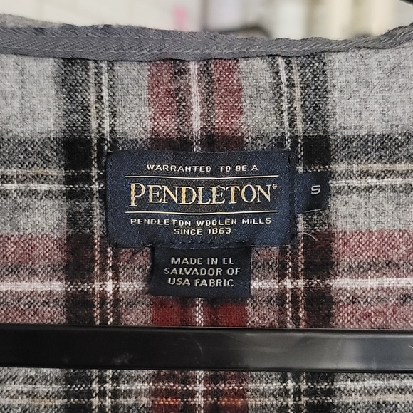 Pendleton Wool Flannel Button up Plaid Jacket Sweater - Picture 5 of 5